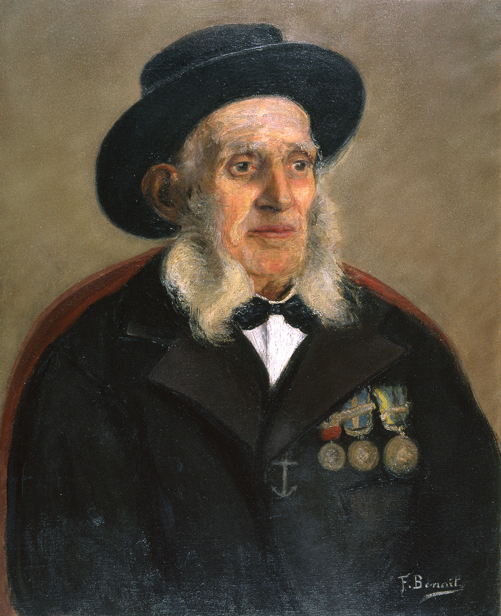 Portrait d'un homme âgé pilote de Loire.