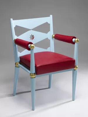 Fauteuil de la salle à manger des enfants première classe du paquebot Ile-de-France (1949).