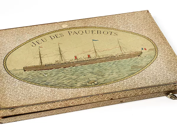 Jeu des paquebots édité au début des années 1900.