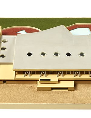 Maquette de la piscine Léo Lagrange réalisée en 1961.