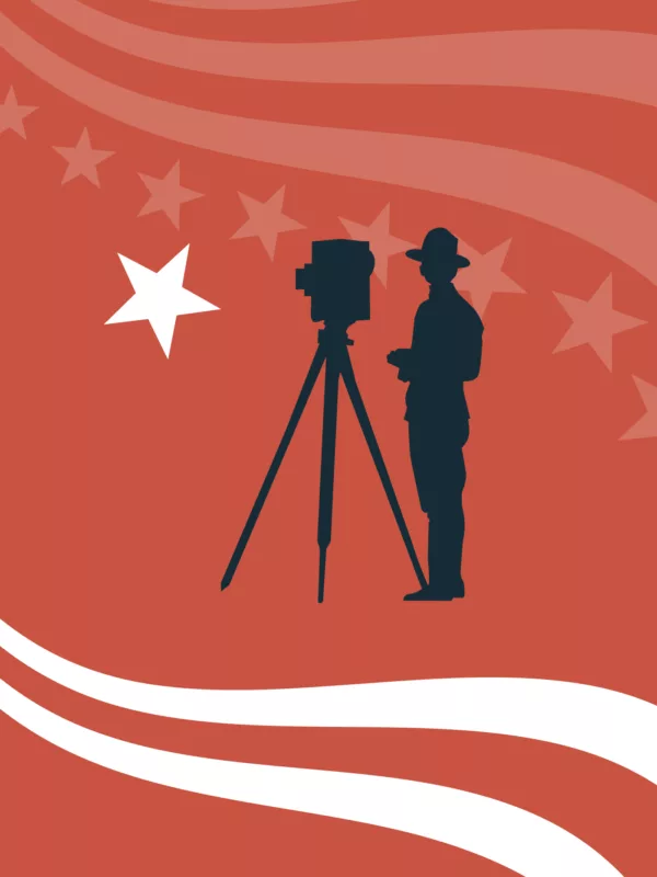 Affiche de l'exposition : "Little America : Trajectoires contrariées" sur les Américains à Saint-Nazaire pendant la Première Guerre mondiale.