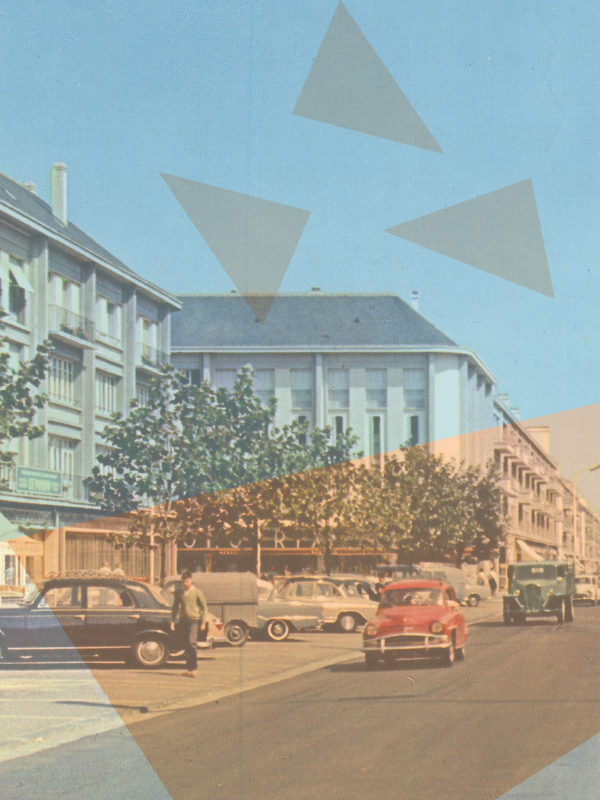 Affiche de l'exposition "Nouvelles mobilités, reconstruire la ville de Saint-Nazaire dans les années 1950".