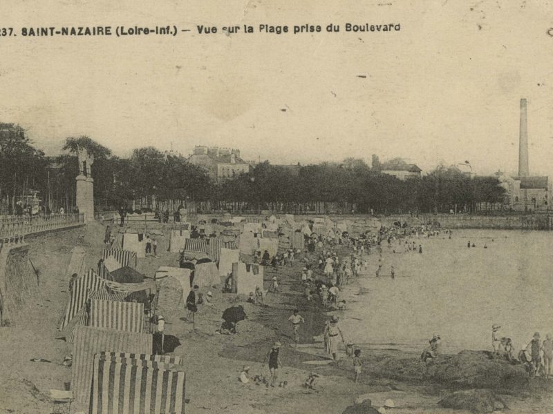 Carte postale sépia de François Chapeau, éditeur de cartes postales