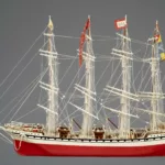 Maquettiste : Henri Jouin. Collection Saint-Nazaire Agglomération Tourisme – Écomusée. Cliché Jean-Claude Lemée. Maquette du quatre-mâts cap-hornier Tarapacá
