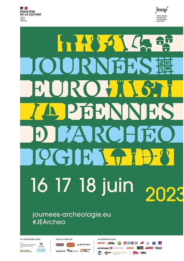 Affiche des Journées européennes de l'archéologie 2023.
