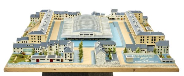 Maquette des halles de Saint-Nazaire.