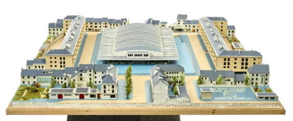 Maquette des halles de Saint-Nazaire.