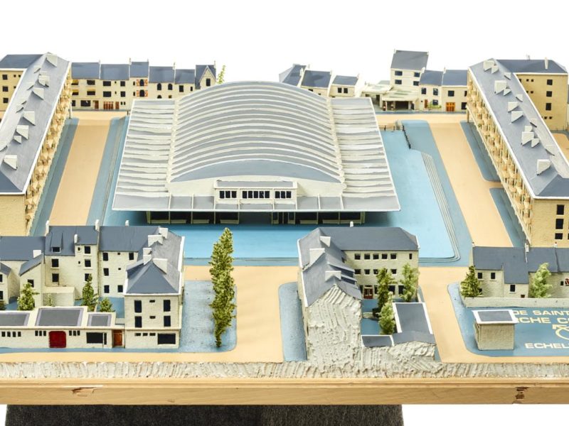 Maquette des halles de Saint-Nazaire.