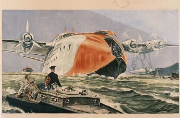 Affiche représentant le Latécoère 631, par Géo Ham.