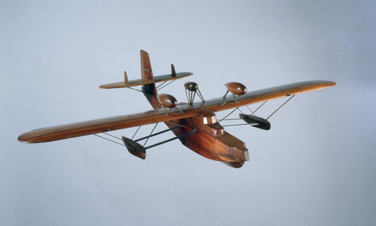 Maquette de soufflerie de l'hydravion Loire 70, réalisée avant 1933.