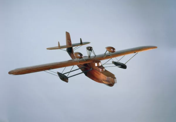 Maquette de soufflerie de l'hydravion Loire 70, réalisée avant 1933.