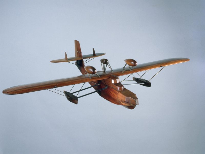 Maquette de soufflerie de l'hydravion Loire 70, réalisée avant 1933.