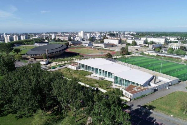 Vue aérienne de l'aquaparc de Saint-Nazaire.