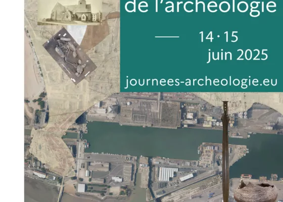 Affiche des Journées européennes de l'archéologie à Saint-Nazaire, GASN 2025.