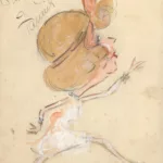 Caricature représentant l'actrice Fanny Ward