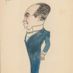 Caricature du député et ancien ministre de la marine marchande, Jacques Stern