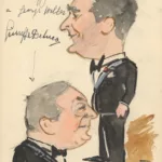 Caricatures des chanteurs lyriques Giacomo Lauri Volpi et Giuseppe de Luca