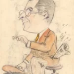 Caricature du musicien Edward Ballantine