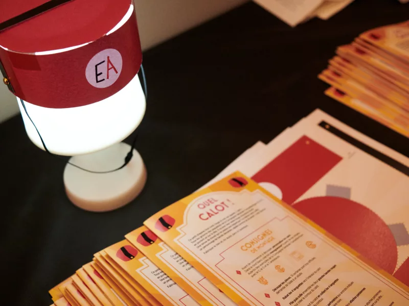 Photographe : Rudy Burbant. Saint-Nazaire Agglomération Tourisme Atelier créatif "Quel calot !" à Escal'Atlantic