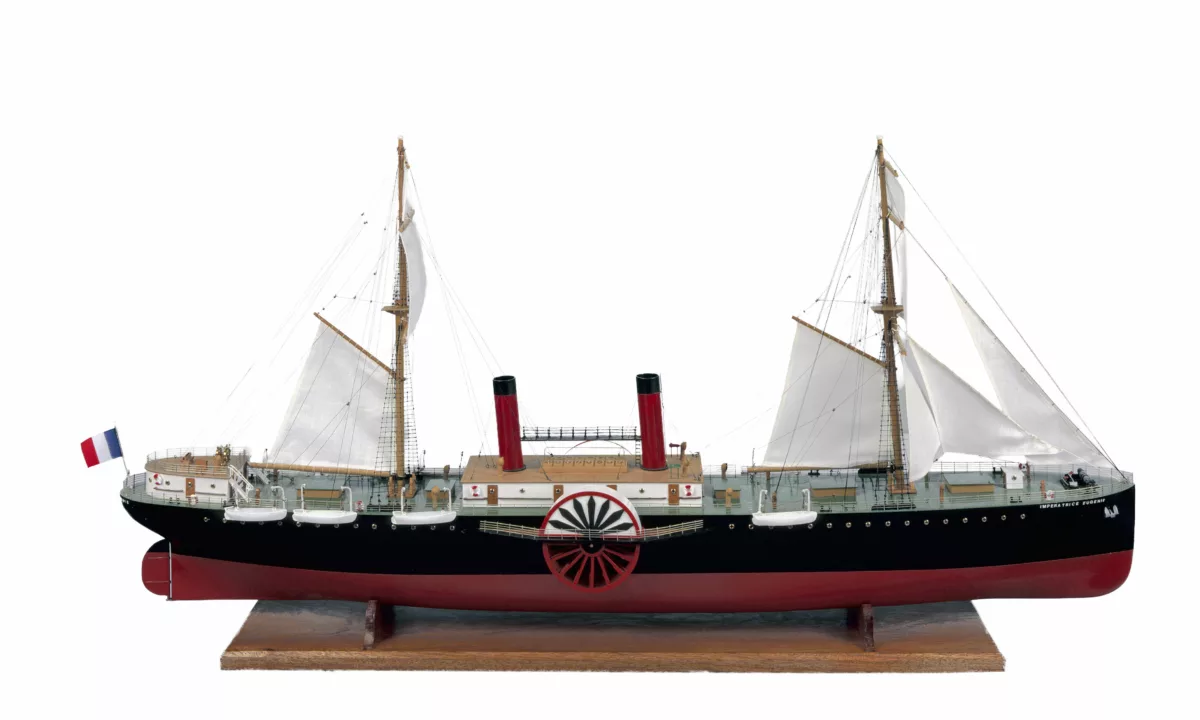 Maquette d'exposition du paquebot Impératrice Eugénie (1865)