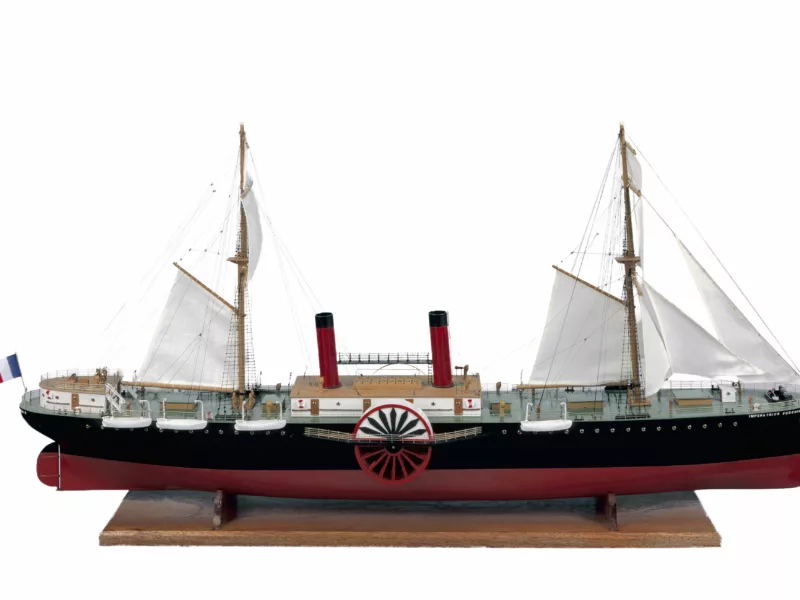 Maquette d'exposition du paquebot Impératrice Eugénie (1865)