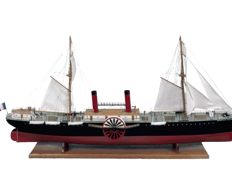 Maquette d'exposition du paquebot Impératrice Eugénie (1865)